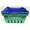 Image 1 : 3 GREEN BOX SHOPPING TOTES