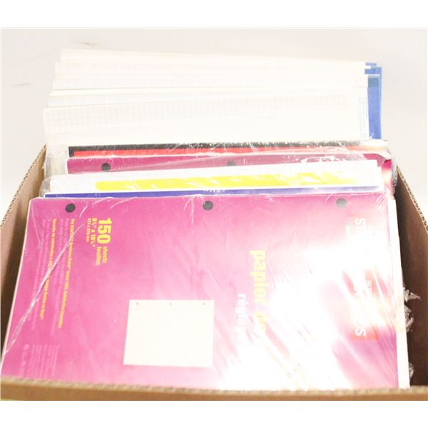 OFFICE PAPER ASSORTED BOX LOT
