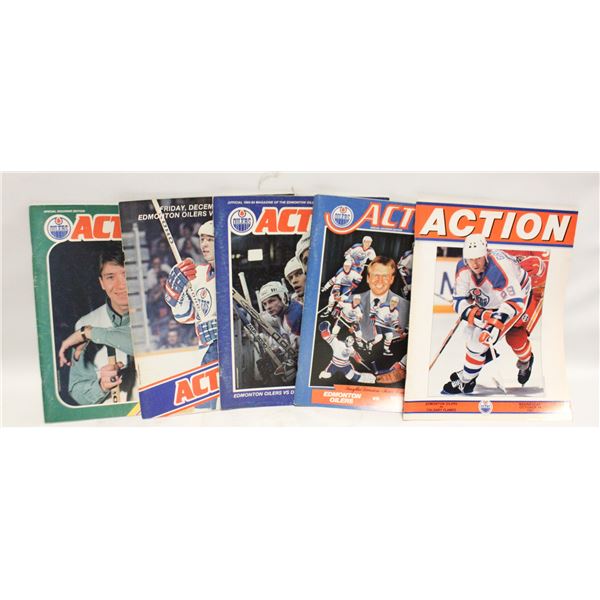 5X OILERS PROGRAM’S GRETZKY KURRI MESSIER