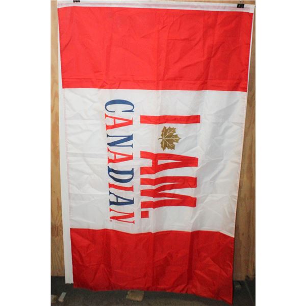 I AM CANADIAN FLAG 5X3 MOLSON