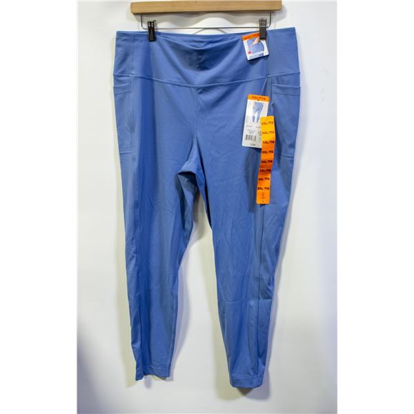 NEW MONDETTA WOMENS ACTIVE LEGGINGS BLUE SIZE XXL