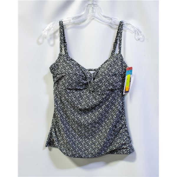 NEW CHRISTINA WOMENS SWIMWEAR TOP BLACK SIZE MED