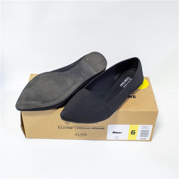 CALL IT SPRING WOMENS POINTED FLATS BLACK SIZE 6