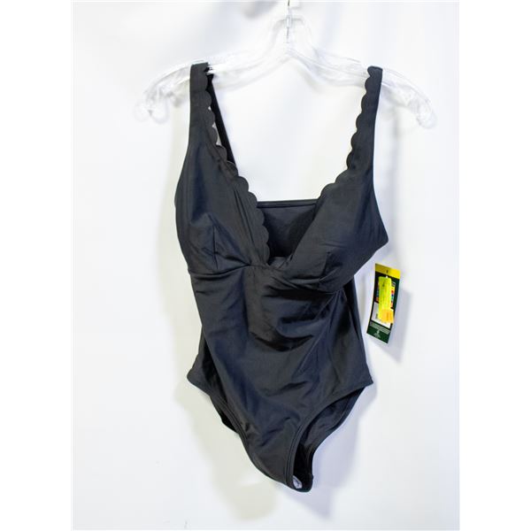 NEW ROOTS WOMENS 1 PIECE SWIMSUIT BLACK SIZE 6