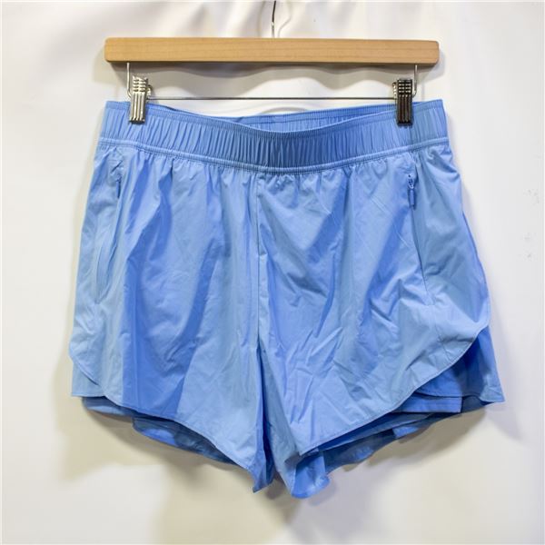 SPYDER WOMENS ACTIVE SPORT SHORTS BLUE SIZE MED