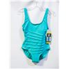 Image 1 : NEW ROOTS WOMENS 1 PIECE SWIMSUIT CYAN SIZE 6
