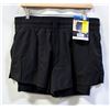 Image 1 : NEW SPYDER WOMENS ACTIVE SPORT SHORT BLACK SIZE LG