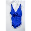 Image 1 : NEW ROOTS WOMENS 1 PIECE SWIMSUIT BLUE SIZE 12