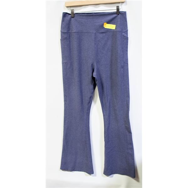 KIRKLAND WOMENS ACTIVE LEGGINGS PURPLE SIZE XXL