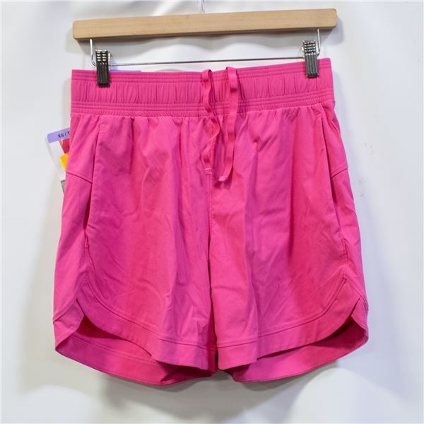 NEW TUFF ATHLETICS WOMENS ACTIVE SHORTS PINK SZ XS