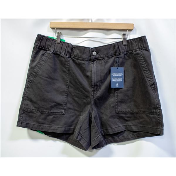 NEW GAP WOMENS JEAN SHORTS BLACK SIZE XL