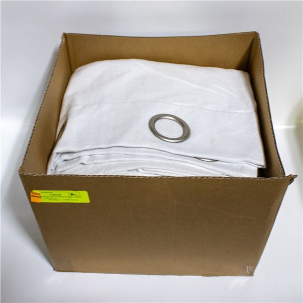 BEAUTYREST BLACKOUT CURTAINS WHITE - 2 PANELS