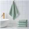 Image 1 : BAG OF 4 CARLO HOME COTTON HAND TOWELS - GREEN