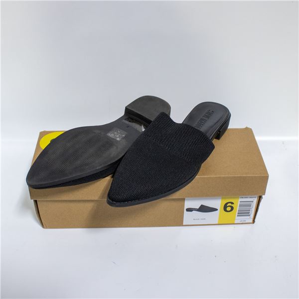 STEVE MADDEN WOMENS SLIDE WITH HEEL BLACK SIZE 6
