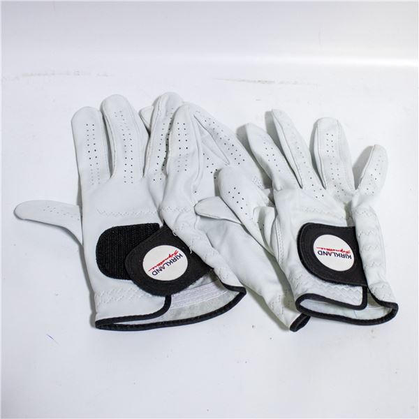 BAG OF 3 KIRKLAND GOLF GLOVES RIGHT HAND WHITE