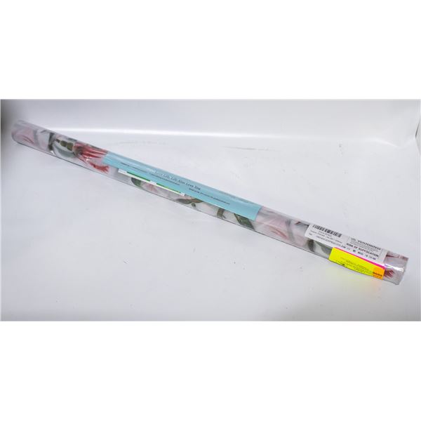NEW COAVAS WINDOW PRIVACY FILM FROSTED RED FLOWERS
