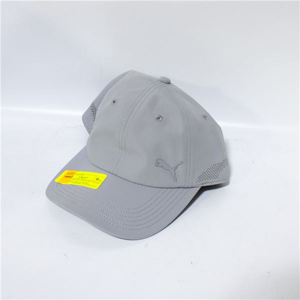 NEW PUMA GOLF HAT GREY WITH ADJUSTABLE BACK SIZING