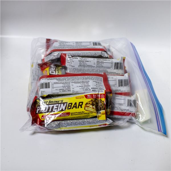 BAG OF 18 ROBERT IRVINE'S BAKED PROTEIN BARS