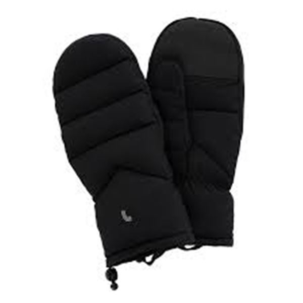 NEW LOLE OUTDOOR PUFFER MITTENS BLACK SIZE S-M