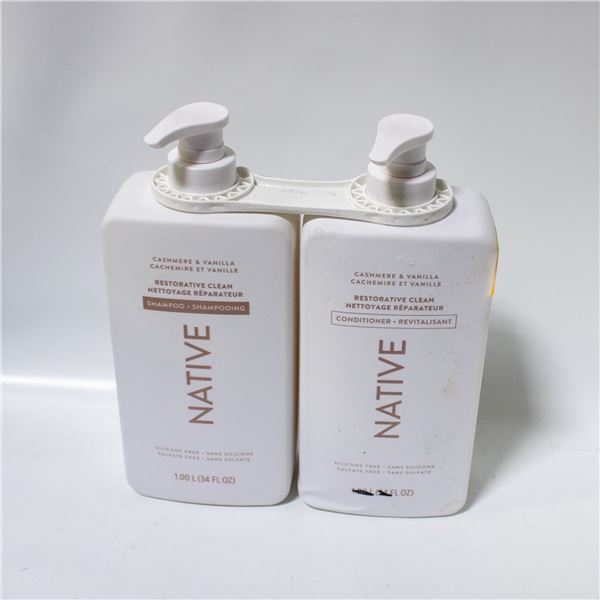 SET OF 2 NATIVE SHAMPOO & CONDITIONER HAIR SOAP