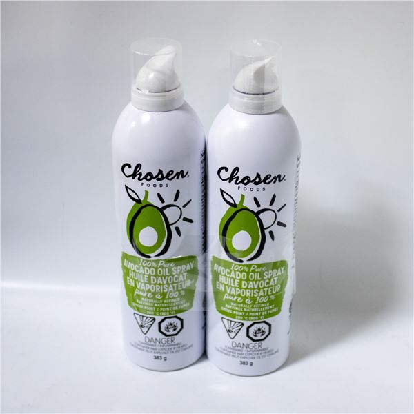 2 PACK OF CHOSEN FOODS 100% PURE AVOCADO OIL SPRAY