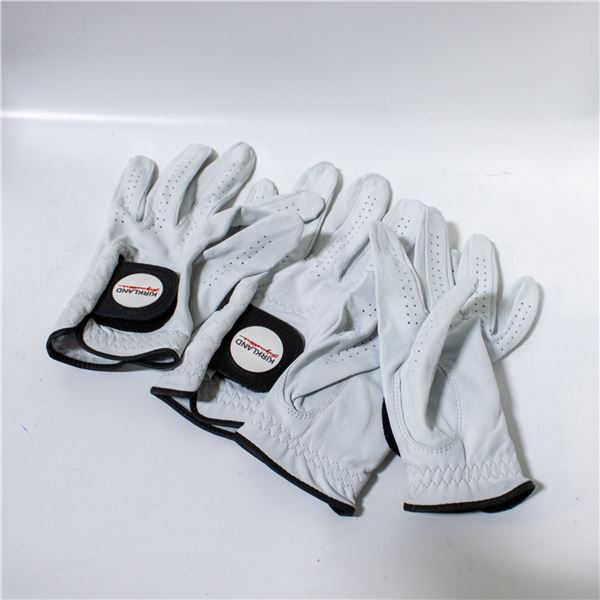 BAG OF 4 KIRKLAND GOLF GLOVES LEFT HAND WHITE