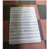 Image 1 : STRIPED PLUSH MICROFIBER BATH MAT - GREY 24 X 36"