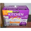 Image 1 : KIRKLAND KITCHEN BAGS WITH DRAWSTRING WHITE - 13G