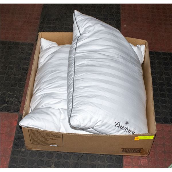 2 PK BEAUTYREST PLATINUM FEATHER PILLOW QUEEN SIZE