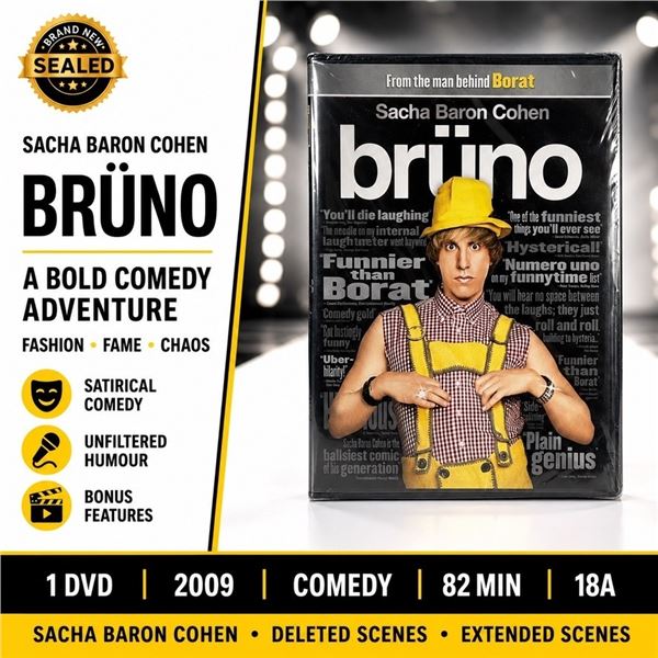 NEW DVD "BRUNO" SACHA BARON COHEN 2009