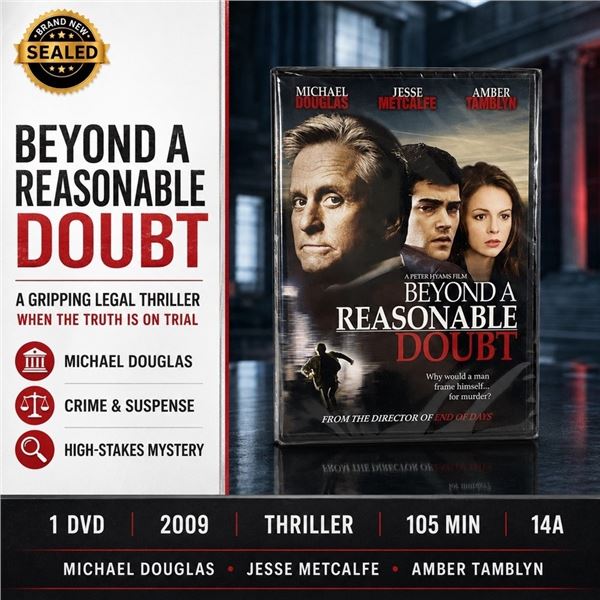 NEW DVD "BEYOND A REASONABLE DOUBT" 2009