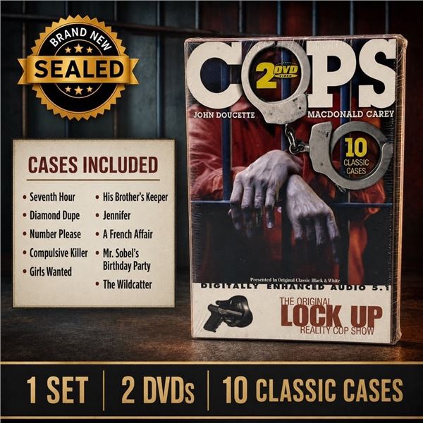 NEW DVD SET "COPS" 10 CLASSIC CASES