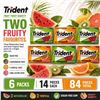 Image 1 : 6 TRIDENT TROPICAL & WATERMELON GUM 14PC
