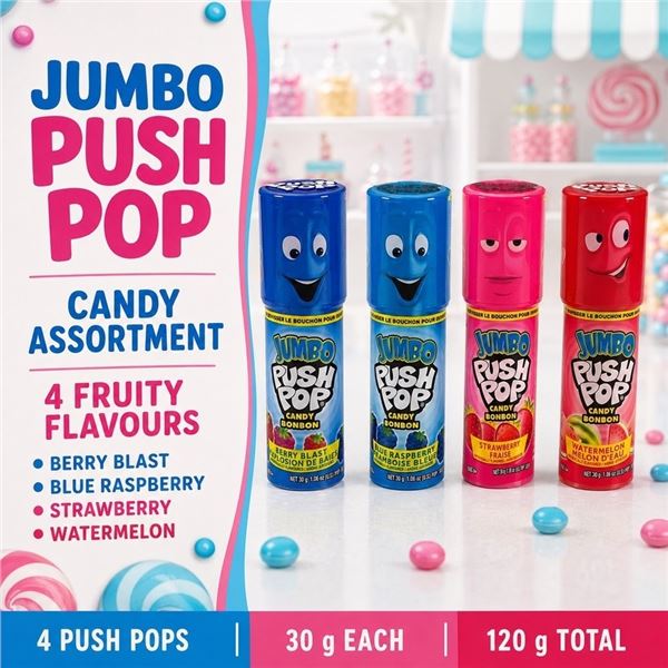 4 JUMBO PUSH POP MIX BB 06/27