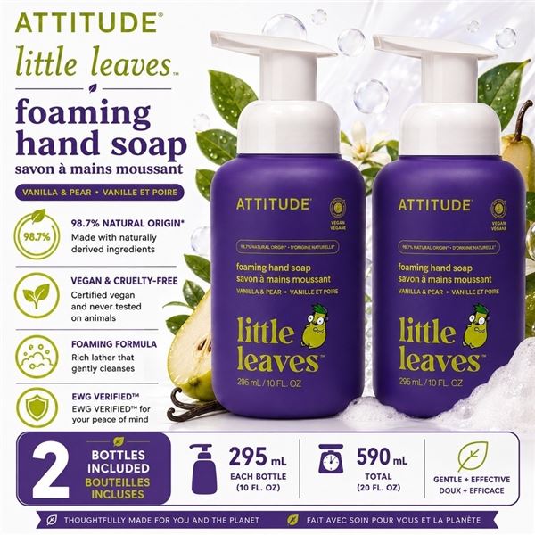 2 ATTITUDE LITTLE LEAVES HAND SOAP 295ML