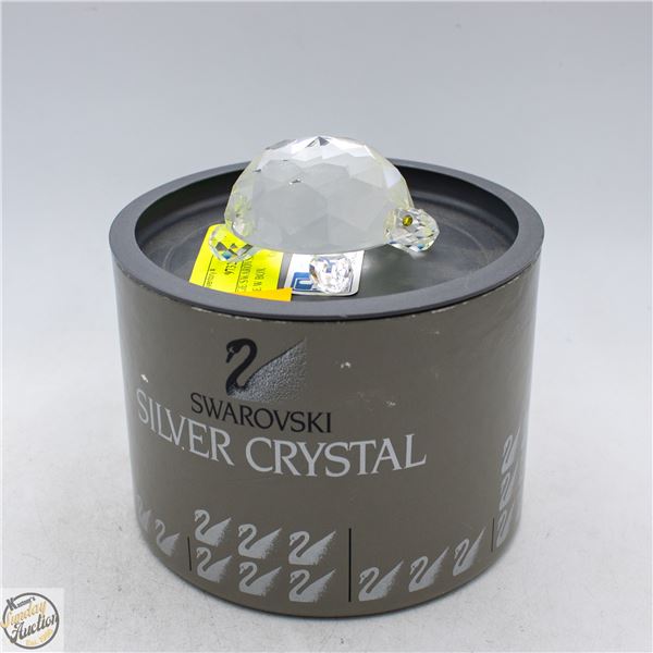 VINTAGE SWAROVSKI CRYSTAL TURTLE W BOX