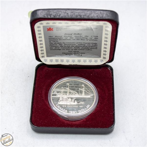 1991 CANADIAN PROOF DOLLAR 500 SILVER