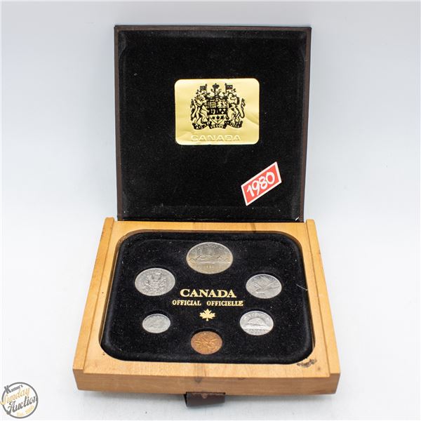 1980 CANADA OFFICIAL COINS IN ORIGINAL