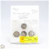 Image 1 : 1963 1964 1965 1966 25 CENTS SILVER
