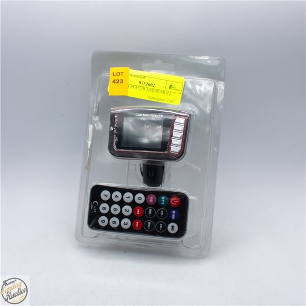 CAR MP4 PLAYER AND REMOTE