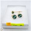 Image 1 : 1970’S MALACHITE CUFF LINKS AND