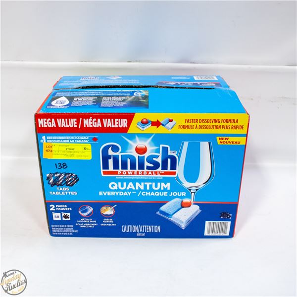 BOX OF 138 FINISH QUANTUM DISHWASHING TABS
