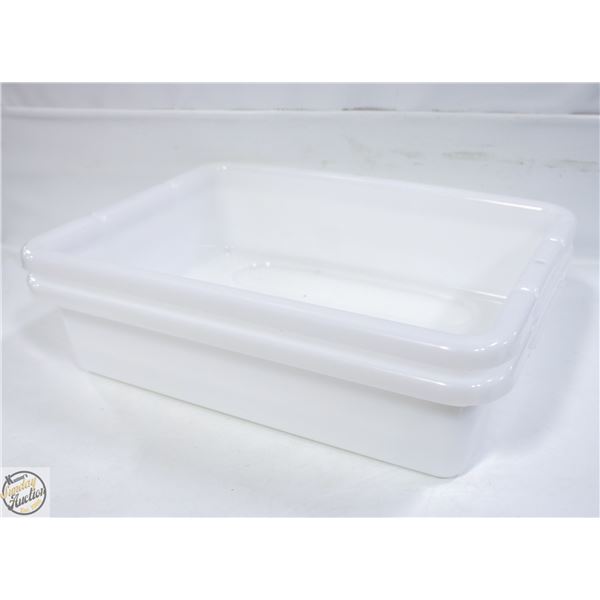 2 PACK OF SAGETRA GREY BUS BOX - 20 X 15 X 5"