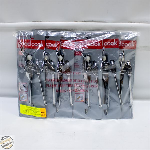6 BRAND NEW 2-1 GOODCOOK MANUAL CAN OPENERS