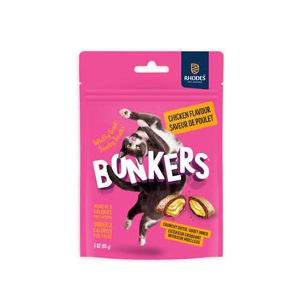 NEW BONKERS CAT TREATS CHICKEN FLAVOUR - 10 PACKS