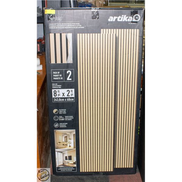ARTIKA WALL WOOD PANEL OAK FINISH - 31.84 SQ.FT