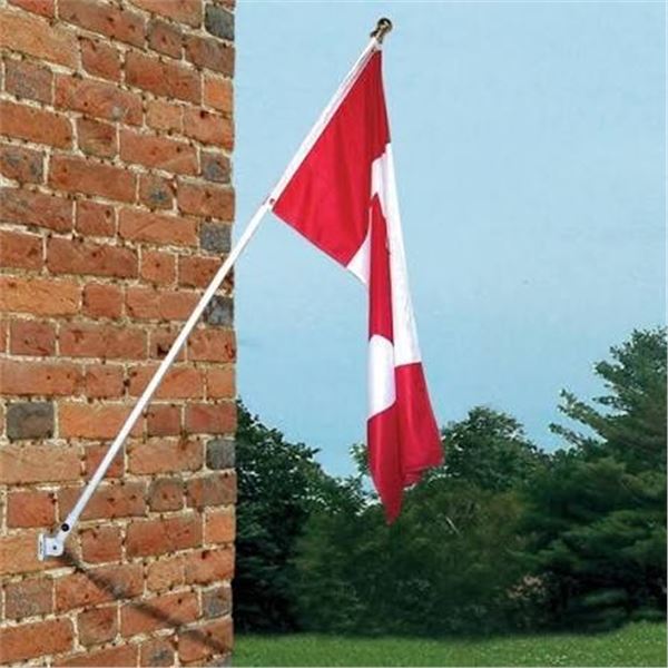 NEW CANADIAN FLAG 27 X 54" & ALUMINUM POLE 1.8M