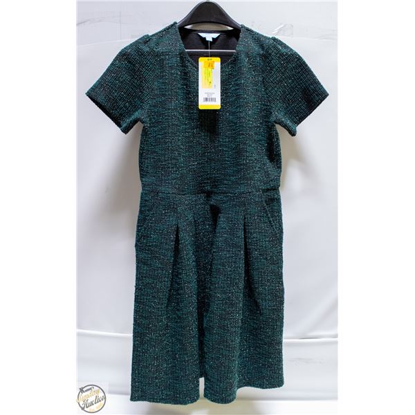 NEW DRAPER JAMES WOMENS DRESS GREEN SIZE SMALL