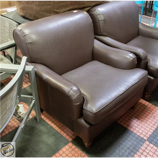 NEW OVERSIZED LEATHERETTE ARM CHAIR
