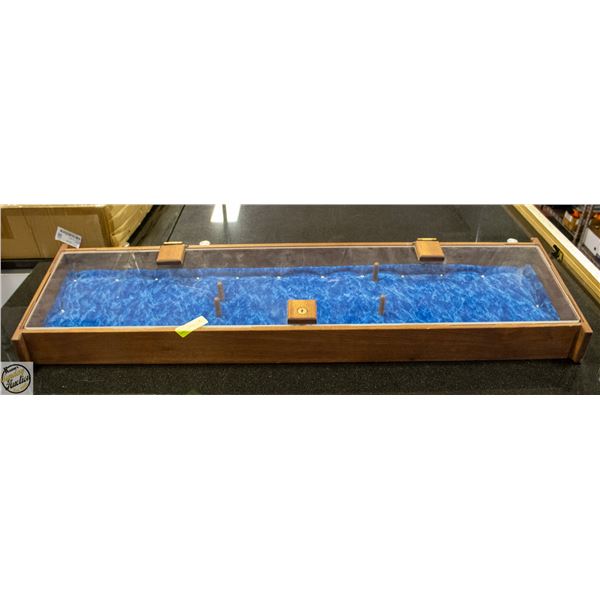 VINTAGE 47" GUN DISPLAY CASE
